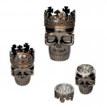 Moulins à Herbes cannabis King Skull - Metal Herb Grinder - 3-part