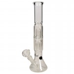 Black Leaf - ELITE Beaker Base 6-arm Perc Splash Ice Bong - Carb Hole