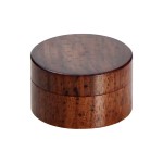 Rosewood Herb Grinder - Smooth Flat Surface - 2-part - 35mm wide