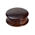 Moulins à Herbes cannabis Rosewood Herb Grinder - Smooth Curved Lids - 2-part - 35mm wide