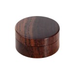 Moulins à Herbes cannabis Rosewood Herb Grinder - Smooth Flat Surface - 2-part - 45mm wide