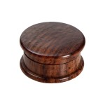 Rosewood Herb Grinder - Smooth Flat Lids - 2-part - 35mm wide