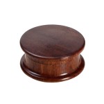 Moulins à Herbes cannabis Rosewood Herb Grinder - Smooth Flat Lids - 2-part - 45mm wide