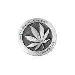 Moulins à Herbes cannabis Pot Leaf Hash Stamp Metal Plate - Custom Piece for Piecemaker Pollen Press