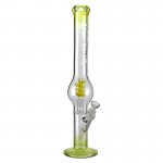 Blaze Glass - Removable Tree Perc Bubble Tube Bong - Gold Fumed