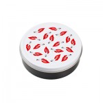 Round Metal Stash Tin - Hotlips