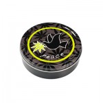 Round Metal Stash Tin - Peace - Black Dove with Leaf