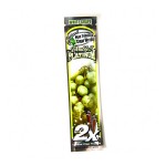 Blunt Wrap Double Platinum 2x - White Grape Flavored Cigar Wraps - Box of 25 packs