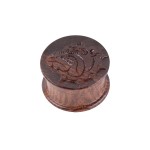 Moulins à Herbes cannabis The Bulldog Amsterdam - Carved Rosewood Herb Grinder - 2 part