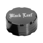 Black Leaf - Aluminum Herb Grinder - Silver - 2-part