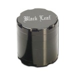 Black Leaf - Aluminum Herb Grinder - Silver - 4-part