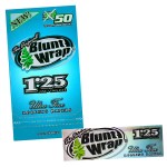 Blunt Wrap Silver - Regular 1.25 Size Slim Rolling Papers - Box of 25 Packs