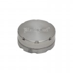 Black Leaf - Aluminum Herb Grinder - Silver - 2-part