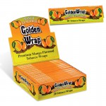 Papiers à Rouler cannabis Golden Wrap Mango Flavored Blunt Papers - Wholesale Box