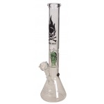 pipes cannabis Percolator Bong Ice - Green Skull Perc