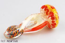 Pipe glass colored 1