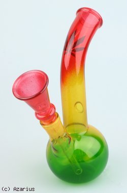 pipes cannabis Bong glass rasta petit