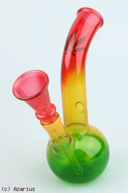 Bong de vidrio rasta pequeño