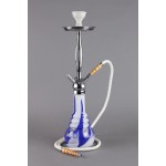 pipes cannabis Kaya Shisha - Hookah Pipe - Blue Zig Zag Glass Base - Two Connections