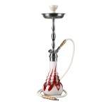 pipes cannabis Kaya Shisha - Hookah Pipe - Red Zig Zag 2.0 Glass Base