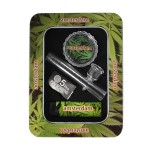 pipes cannabis Amsterdam Mini Glass Steamroller Pipe Gift Set with Acrylic Grinder