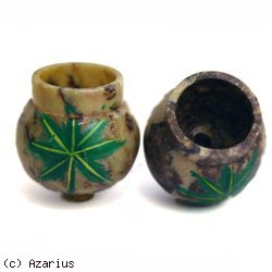 pipes cannabis Douille en pierre Feuille de cannabis