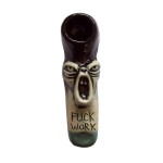 Ceramic Hand Pipe - Fuck Work