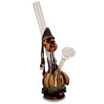 Small Glass Brazil Water Pipe 17cm