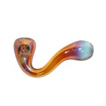 Glass Sherlock Handpipe - Fumed Colored Glass - Choice of 4 colors