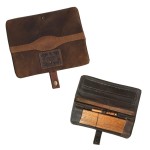 Original Kavatza Roll Pouch - Cowboy - Brown Nubuck Leather With Belt - Small