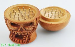 Moulins à Herbes cannabis Grinder en bois crâne