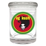Cannaline Glass Stash Jar - Top Strains - OG Kush