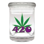 Cannaline Glass Stash Jar - 2011 Commemorative Series - Printed 420