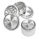 Moulins à Herbes cannabis Magno Mix Lasered Aluminum Herb Grinder 40mm - 4-part