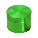 Black Leaf Aluminum Herb Grinder |  4-part | 50mm | Choice of 10 colors