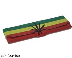 Cajita de hojas Rasta leaf