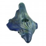 Christina Cody Shell Glass Spoon Pipe - Blue