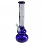 pipes cannabis Black Leaf - 3-arm Perc Ice Bong with One-Hitter Bowl Diffuser Downstem - Blue