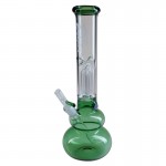 pipes cannabis Black Leaf - 3-arm Perc Ice Bong with One-Hitter Bowl Diffuser Downstem - Green