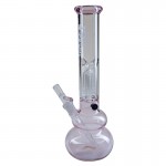 pipes cannabis Black Leaf - 3-arm Perc Ice Bong with One-Hitter Bowl Diffuser Downstem - Pink