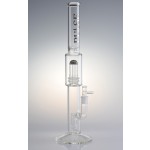 pipes cannabis Pulse Glass - Double to Double Showerhead Perc Stemless Bong