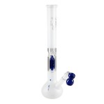 WS - Semuta 5-arm Perc Frosted Glass Bong with Ash Catcher - Blue