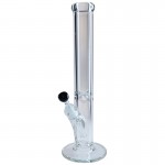 Straight Cylinder 9mm Glass Bong with Solid Tank Joint - 40cm