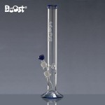 pipes cannabis Boost Straight Cylinder 5mm Glass Ice Bong - Blue Trim