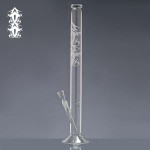 pipes cannabis Tribal Tattoo Straight Cylinder Glass Bong
