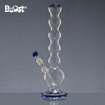 pipes cannabis Boost Curly Tube Bubble Base 5mm Glass Bong