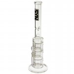 SYN Glass Fullsized Triple Showerhead Perc Tube - Black Label