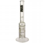 SYN Glass Double Fullsized Showerhead Perc Tube - Black Label