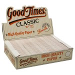 Papiers à Rouler cannabis Good Times Classic - Regular Size Slim Rolling Papers - Box of 100 Packs