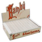 Papiers à Rouler cannabis Bambu Extra Gum - Regular Size Slim Rolling Papers - Box of 100 Packs